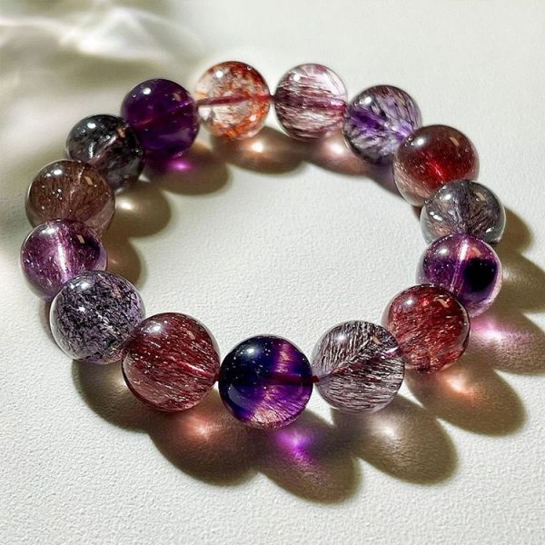 Super Seven Crystal Bracelet – Chakra Charge · Dream Awakening · Spiritual Ascension - Image 2