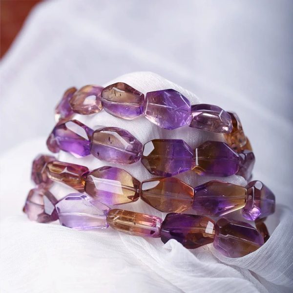 Ametrine Gradient Faceted Bracelet – Yin-Yang Fusion · Relationship Flow · Heart-Mind Alignment - Image 3
