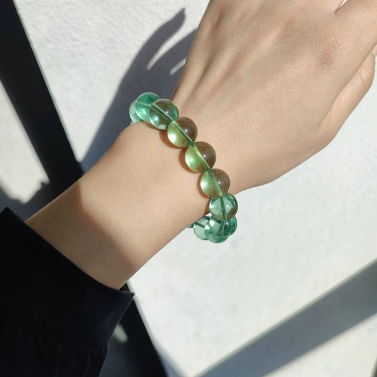 Fluorite Energy Bracelet – Wood Element · Energy