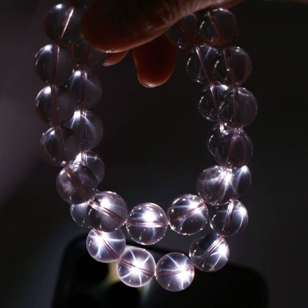 Rose Quartz Hexagram Bracelet – Feng Shui Love · Heart Healing · Aesthetic Gift - Image 2